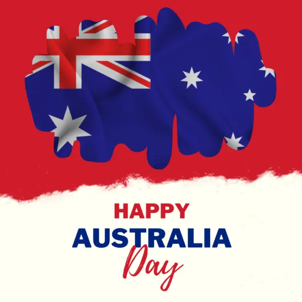 Red Happy Australia Day Instagram Post 1