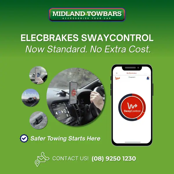 Elecbrakes Swaycontrol post Midland Towbars