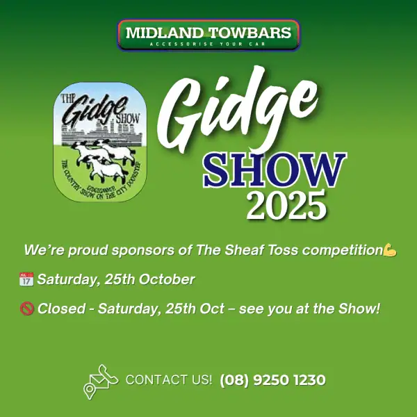 Gidge Show Sheaf Toss Midland Towbars